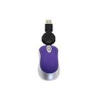 Mini Computer Mouse Retractable USB Cable Optical Ergonomic1600 DPI Portable Small Mice for Laptop(Purple) - 1