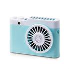 Portable Mini Usb Charging Camera Fan Hanging Neck Small Fan(Blue) - 1