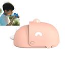 Dinosaur Hanging Neck Fan Charging Mini Portable Handheld Cartoon Electric Fan(Pink) - 1