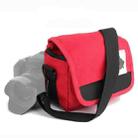 Universal DSLR Camera Shoulder Bag Canvas Photo Handbag, External size: 19 x 17 x 10mm(Red) - 1