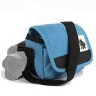 Universal DSLR Camera Shoulder Bag Canvas Photo Handbag, External size: 19 x 17 x 10mm(Blue) - 1