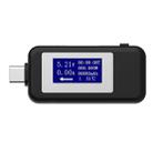 KEWEISI Multi-function Type-C / USB-C Tester Charger Detector Digital Voltmeter Ammeter Voltage Meters(Black) - 1