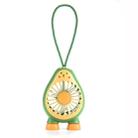 3 PCS Creative Avocado Mini Carry Student USB Charging Fan(Seagrass Green) - 1