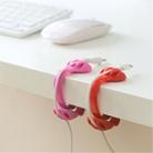 3 PCS Desktop Plug Wire Finishing Fixing Clip Winder Clip Cable Organizer(Red) - 5