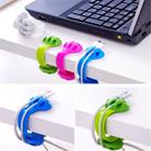 3 PCS Desktop Plug Wire Finishing Fixing Clip Winder Clip Cable Organizer(Green) - 6