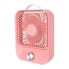 Promise Speed Adjustable Fan Portable Silent Desktop Wind Speed Fan USB Fan(Pink) - 1
