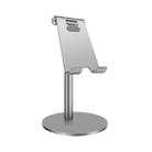 Adjustable Aluminum Alloy Cell Phone Tablet Holder Desk Stand Mount(Gun color) - 1