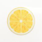 2 PCS 22cm Cute Fruit Series Round Mouse Pad Desk Pad Office Supplies(Lemon) - 1