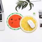 2 PCS 22cm Cute Fruit Series Round Mouse Pad Desk Pad Office Supplies(Peach) - 5