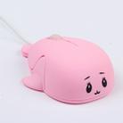 Cute Cartoon Wired Mouse Girl Office Home Laptop  Mouse(Pink) - 1