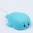 Cute Cartoon Wired Mouse Girl Office Home Laptop  Mouse(Blue) - 1