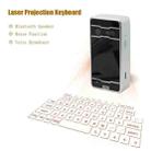 JHP-Best Portable Virtual Lasers Keyboard Mouse Wireless Bluetooth Lasers Projection Speaker(White) - 5