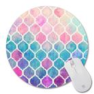 Round Mouse Pad with Diamond Pattern, Size:20 × 20cm without Lock(Print No. 4) - 1