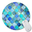 Round Mouse Pad with Diamond Pattern, Size:22 × 22cm without Lock(Print No. 1) - 1