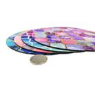 Round Mouse Pad with Diamond Pattern, Size:22 × 22cm without Lock(Print No. 3) - 4
