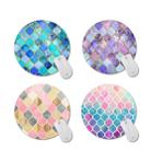 Round Mouse Pad with Diamond Pattern, Size:22 × 22cm without Lock(Print No. 3) - 6