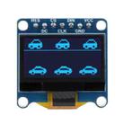 Waveshare 0.96 inch OLED Display Module, 128×64 Resolution, SPI / I2C Communication(E Blue) - 1