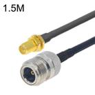 RP-SMA Female to N Female RG58 Coaxial Adapter Cable, Cable Length:1.5m - 1