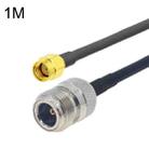 RP-SMA Male to N Female RG58 Coaxial Adapter Cable, Cable Length:1m - 1