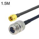 RP-SMA Male to N Female RG58 Coaxial Adapter Cable, Cable Length:1.5m - 1