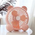 7Inch Plug-in Mini Silent Student Dormitory Office Desktop USB Fan(Pink) - 1