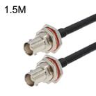 BNC Female To BNC Female RG58 Coaxial Adapter Cable, Cable Length:1.5m - 1