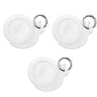 3PCS For AirTag Tracking Anti-Lost Locator Silicone Snails Case(White) - 1