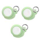 3PCS For AirTag Tracking Anti-Lost Locator Silicone Snails Case(Tea Green) - 1