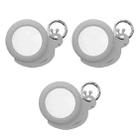 3PCS For AirTag Tracking Anti-Lost Locator Silicone Snails Case(Gray) - 1