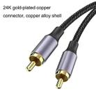 1.5m Gold Plated 6.35mm Jack to 2 x RCA Male Stereo Audio Cable - 3