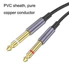 1m Gold Plated 3.5mm Jack to 2 x 6.35mm Male Stereo Audio Cable - 3