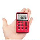 Retekess V-112 Mini Portable 1.5 inch LCD Display FM Radio with Lanyard & Earphone(Red) - 6