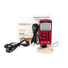 Retekess V-112 Mini Portable 1.5 inch LCD Display FM Radio with Lanyard & Earphone(Red) - 7