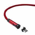 CC57 Micro USB Magnetic Interface Rotating Fast Charging Data Cable, Cable Length: 1m(Red) - 1