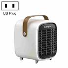 X-02 Home Office Desktop Mini Heater With Night Light, Plug Type:US Plug(White) - 1