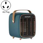 X-02 Home Office Desktop Mini Heater With Night Light, Plug Type:AU Plug(Dark Green) - 1