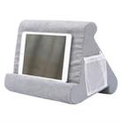 Laptop Holder Tablet Pillow Multifunction Laptop Cooling Pad Rest Cushion(Grey) - 1