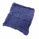 50x50cm New Born Baby Knitted Wool Blanket Newborn Photography Props Chunky Knit Blanket Basket Filler(Tibetan Blue) - 1