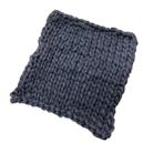 50x50cm New Born Baby Knitted Wool Blanket Newborn Photography Props Chunky Knit Blanket Basket Filler(Dark Blue) - 1