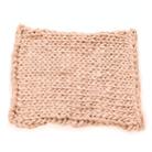 50x50cm New Born Baby Knitted Wool Blanket Newborn Photography Props Chunky Knit Blanket Basket Filler(Coffee) - 1