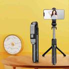 XT02P Mini Bluetooth Live Tripod Selfie Stick(Black) - 1