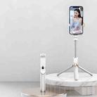 XT06 Live Beauty Bluetooth Tripod Selfie Stick(White) - 1