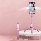 XT06S Live Beauty Bluetooth Tripod Selfie Stick(Pink) - 1