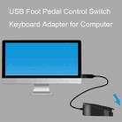 FS2017 Pcsensor USB Foot Pedal Control Switch Keyboard Adapter For Computer(Mute) - 4
