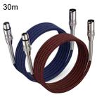 2pcs LHD010 Caron Male To Female XLR Dual Card Microphone Cable Audio Cable 30m(Red + Blue) - 1