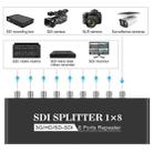 1 In 8 Out SD-SDI / HD-SDI / 3G-SDI Distribution Amplifier Video SDI Splitter(EU Plug) - 8