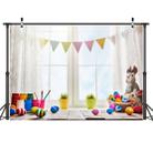 2.1m x 1.5m Easter Bunny Children Birthday Party Cartoon Photography Background Cloth(W-114) - 1