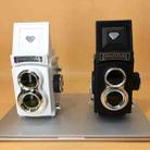 Double Reflex Camera Model Retro Camera Props Decorations Handheld Camera Model(Black (Original)) - 3