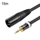 3.5mm To Caron Male Sound Card Microphone Audio Cable, Length:15m - 1