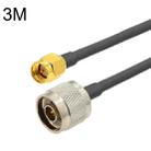 SMA Male to N Male RG58 Coaxial Adapter Cable, Cable Length:3m - 1